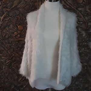 White Anthropology fuzzy cardigan